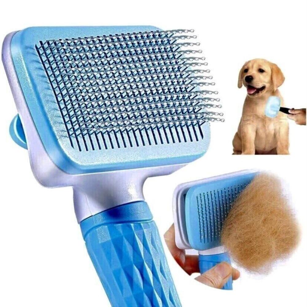 Самоочищающаяся щетка для питомцев Инструменты для груминга Удалитель шерсти питомцев Новая щетка для ухода за шерстью Вычесывающая щетка Кошка