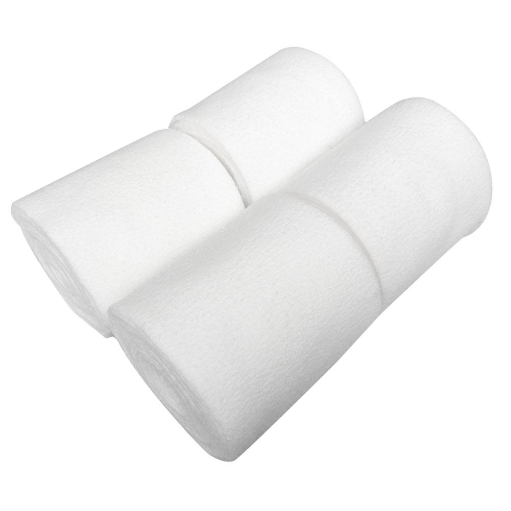 4 Rolls White Thicken Fleece Horse Leg Wrap Bandage Boot Protection Support Professional Equestrian Equipment