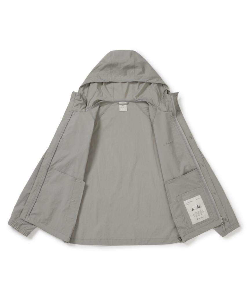 Ветровка Snowpeak Apparel Root с карманом на рукаве (S26Mmrwb62) Туманно-серый
