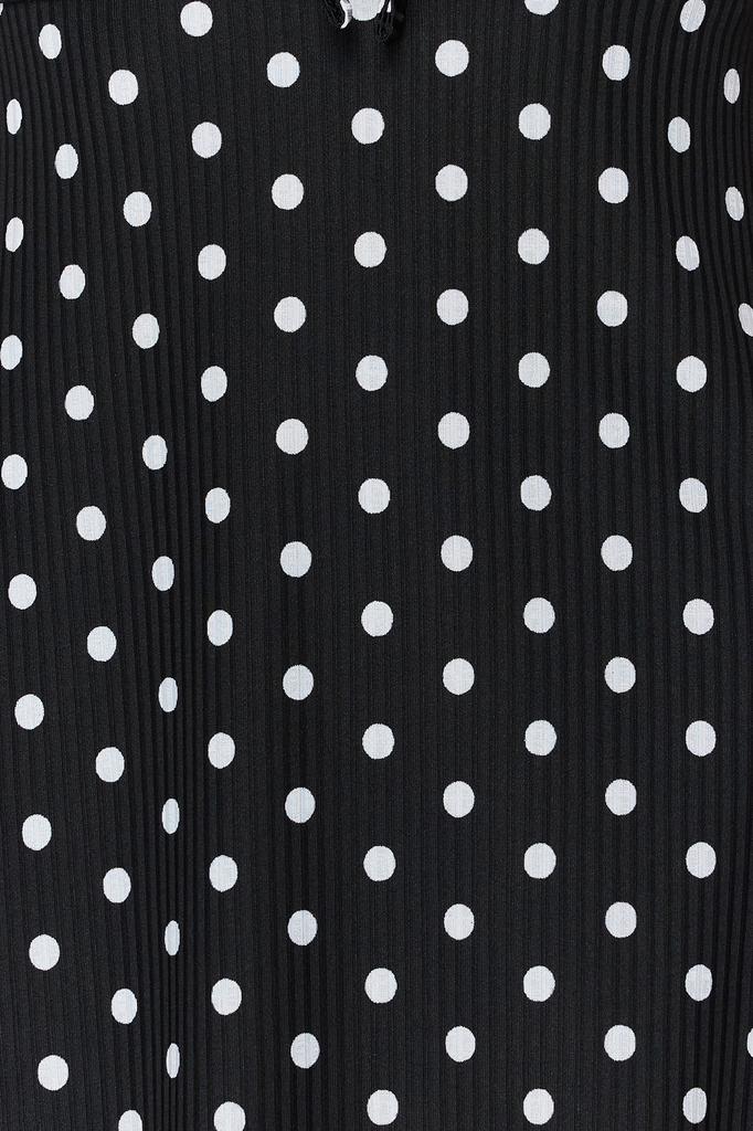 Women's Fashion New Dress Black001 Square Collar Flounce A-Line Mini Knitted Mini Dress