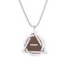 Stylish Triangular Special Symbol Leather Cord Pendant Necklace