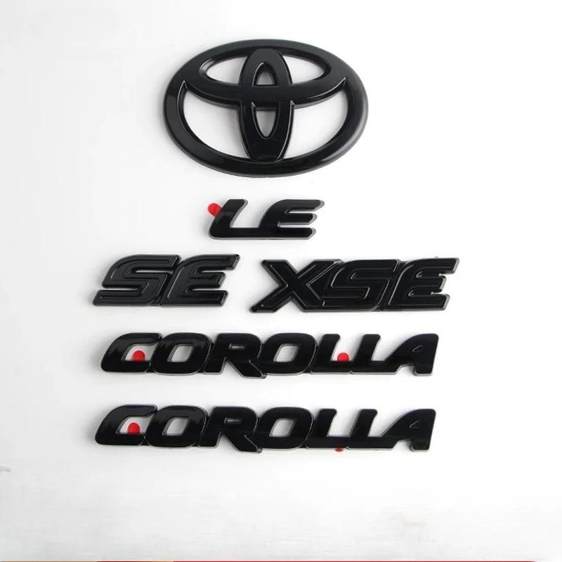 3 шт. ABS автомобильный логотип Глянцевый Черный Накладка ЗНАЧОК для Toyota COROLLA 2020-2024 СЕДАН SE LE XSE PT948 ТОЛЬКО СЕДАН багажник автомобильный аксессуар