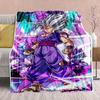 Фланелевое одеяло из аниме Dragon Ball - Мягкое, теплое, идеально подходит для дивана, постельного белья, кемпинга, путешествий, офиса, домашнего декора -QJY