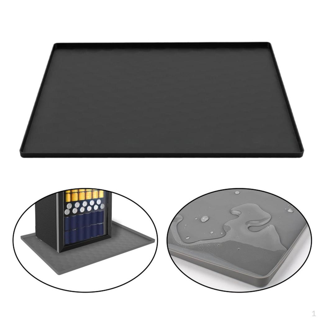 Мини-коврик для холодильника, поддон для сбора капель в морозильной камере, противоскользящий, для дома, предотвращает разливы, многофункциональный, моющийся