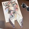 Модные шарфы для женщин шаль с принтом лошади шелковый атласный хиджаб шарф женский 70*70см роскошный бренд квадратные шали шарфы для леди