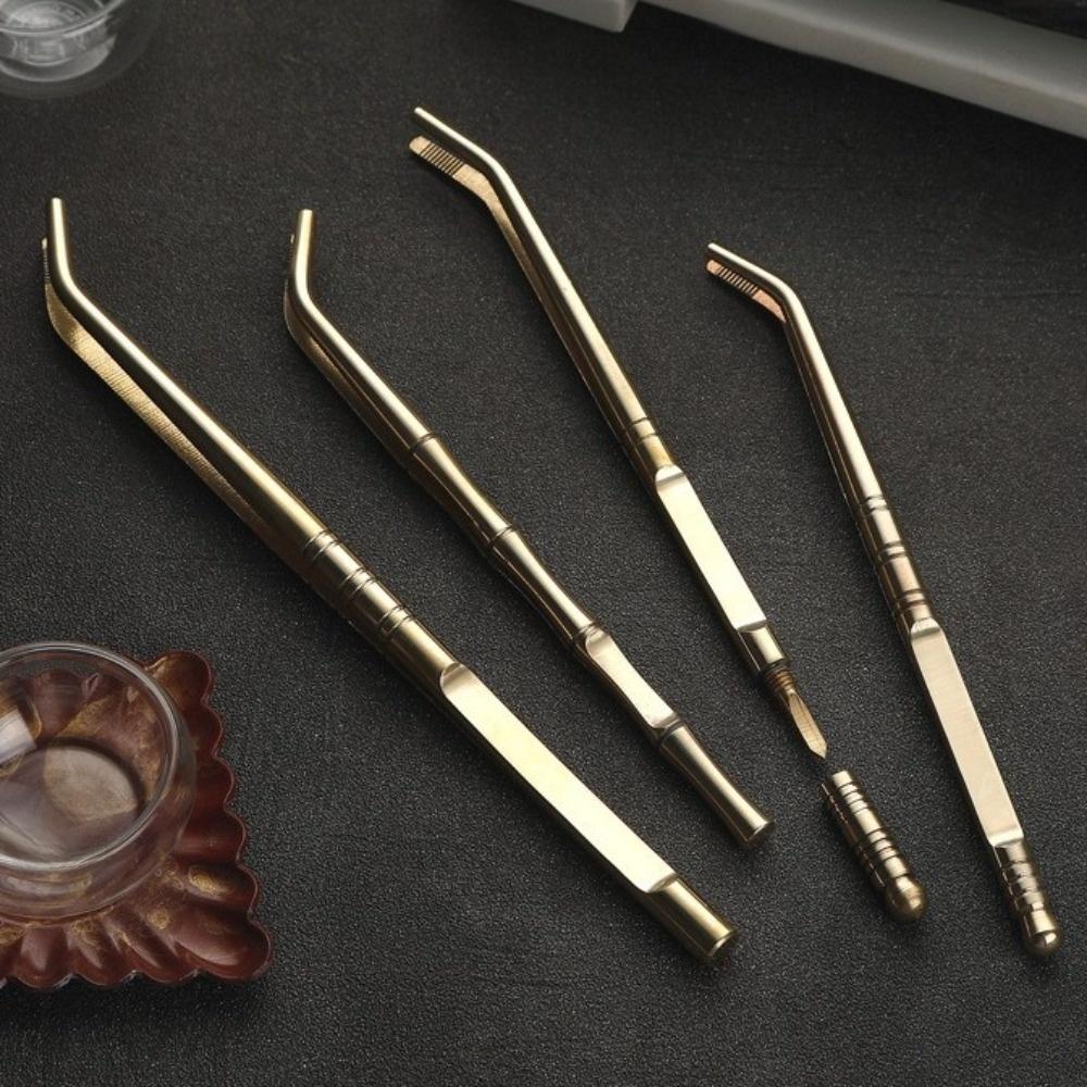 Japanese Tea Tweezers Brass Leaf Tea Scoops New Leaf Spatula Kitchen Tool