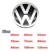 4Pcs 56/60/65/70/75/80/90/100/120mm 3D Car Wheel Stickers Center Hub Cap Emblem Badge Decal For VW GTI Polo Golf 4 5 6 7 Passat