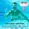 Solar Pool Ionizer Automatic Floating Pool Cleaner with LED Lights Solar Charging Chlorine-Free Pool Water Purifier Ionizer for Above Ground