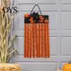 Non-woven Fabric Holiday Wall Decoration Halloween Rag Flag Banner, Pumpkin Maple Leaf Flower Ribbon Hanging Tassel for Home Entrance Decor, Farmhouse