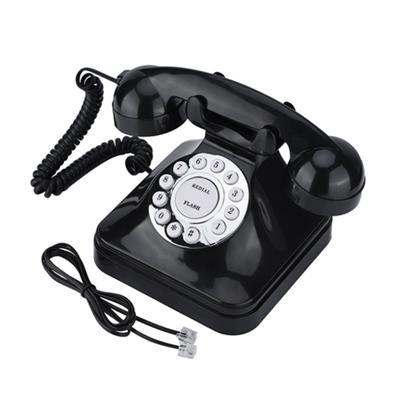 WX-3011 Винтажный черный многофункциональный пластиковый домашний телефон ретро проводной стационарный телефон