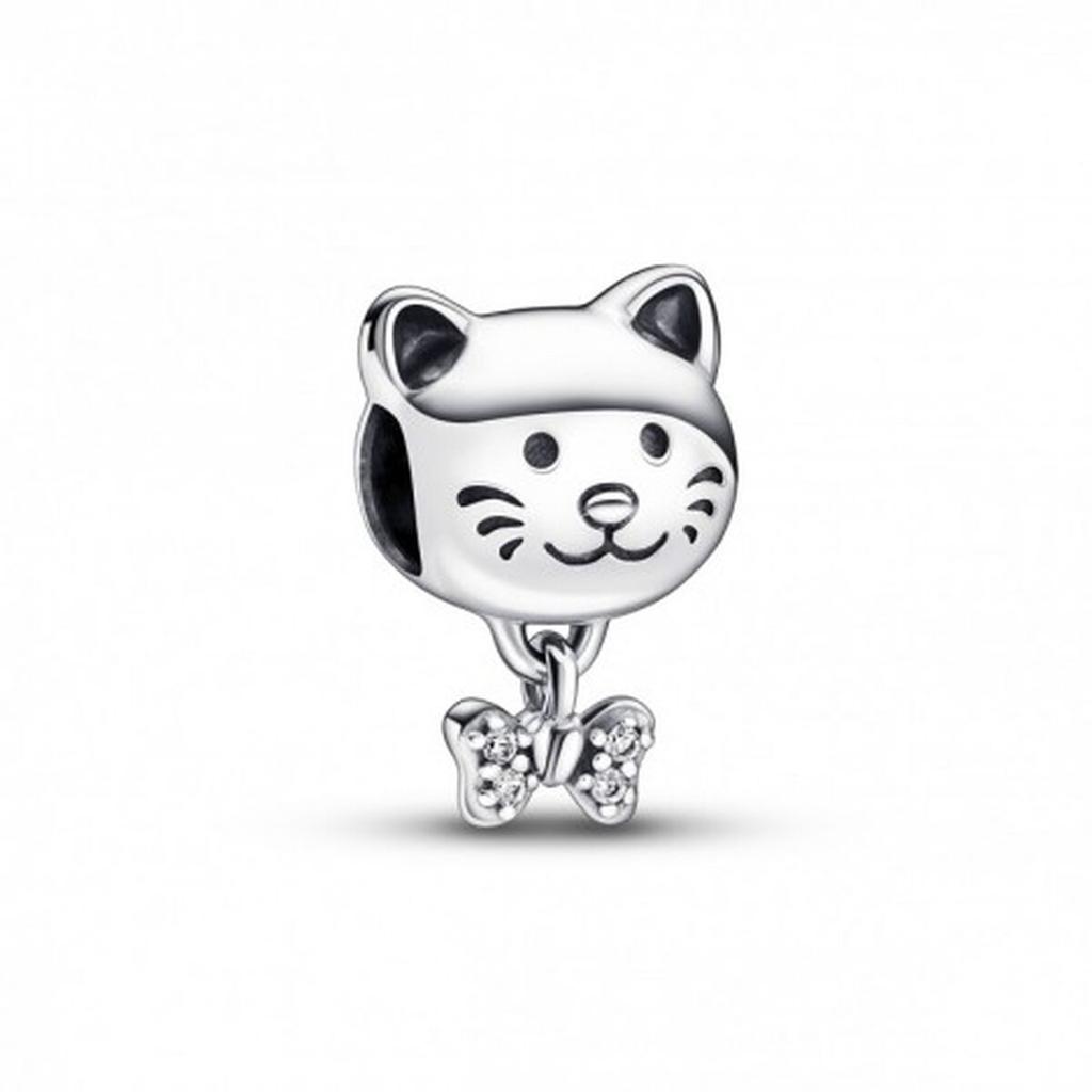 Woman's Charm Link Pandora PET CAT & BOW