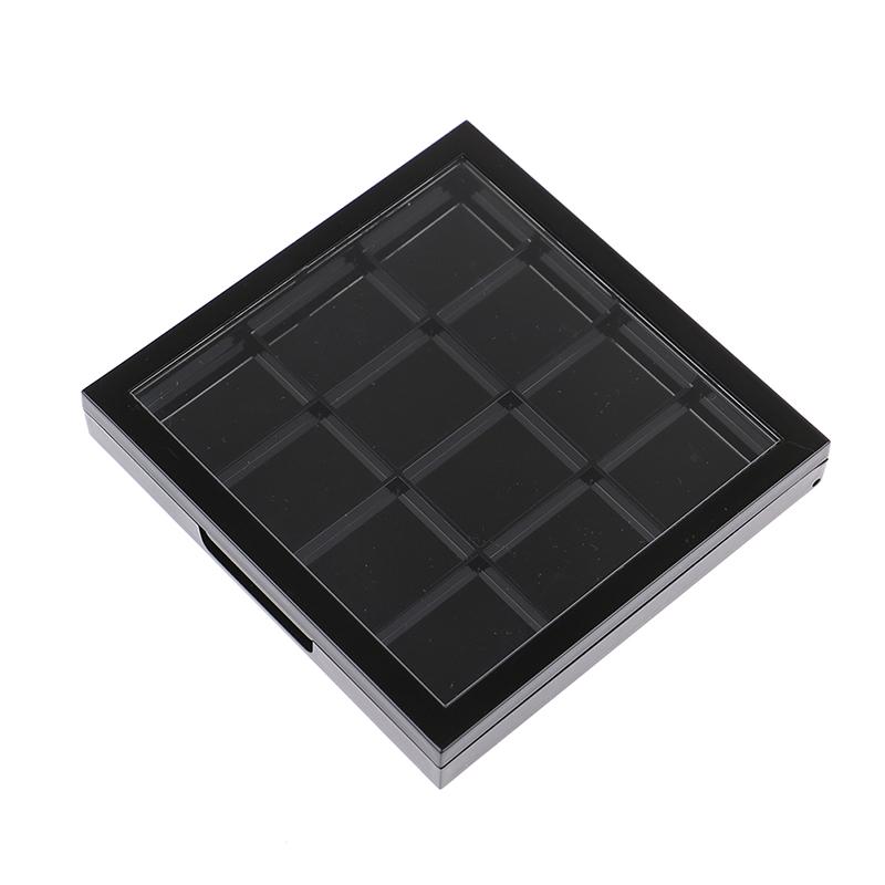 12 Grids Square Empty Eyeshadow Pow Der Lipstick Blush Container Palette Box