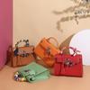 Сумка с принтом руки Fashion Star The Same Leather Cowhide Generation Sewed Platinum Shoulder Bag For Women