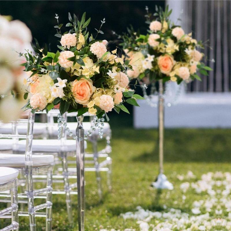 1 шт. 40 см цветочные шары, свадебные розы, центральные элементы, искусственные цветы, искусственные цветочные композиции для свадебной вечеринки, украшения для стола, сделай сам