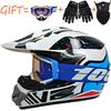 Full Face MTB Downhill Helmet With 100% Goggles Gloves Cover Youth Adult Off-Road Cycling Racing