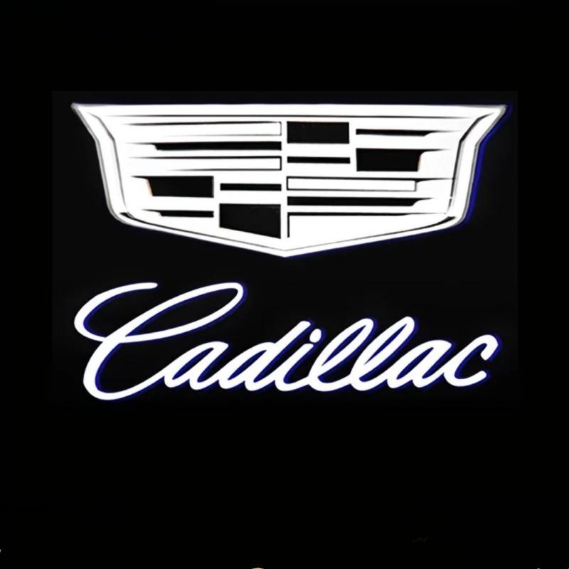 LED Lamp Shadow Projector for Cadillac Car LED Car Logo Lamp Door Shadow Light SRX XT4 XT5 XT6 ATS XTS CTS CT6 Car AccessoriesTI9