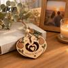 Festive Holiday Tree Decoration Sisterhood Elephant Christmas Ornament, Acrylic Heart Shaped Friendship Best Friend Keepsake Present Keepsake,