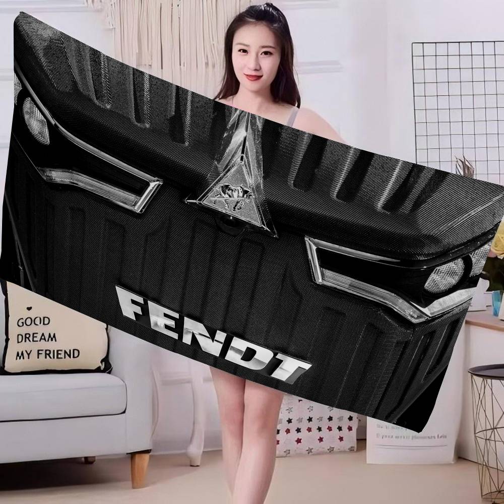 Сельскохозяйственный трактор Fendt Аниме Пляжное полотенце для купания Мягкое впитывающее полотенце Детские подарки для детей Путешествия Кемпинг Спортзал