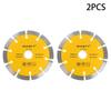 1/2Pcs 5 Inch Angle Grinder Saw Blade for Tile and Stone - 125mm Wet/Dry Use On Porcelain, Marble, Brick, Concrete