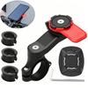 Universal Smartphone Mount with Vibration Shock Absorber for Motorcycle Bicycle Handlebar Trottos Quad Scooter Compatible