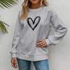 Women's Fashionable Casual Long Sleeve Printed Pullover Sweatshirt