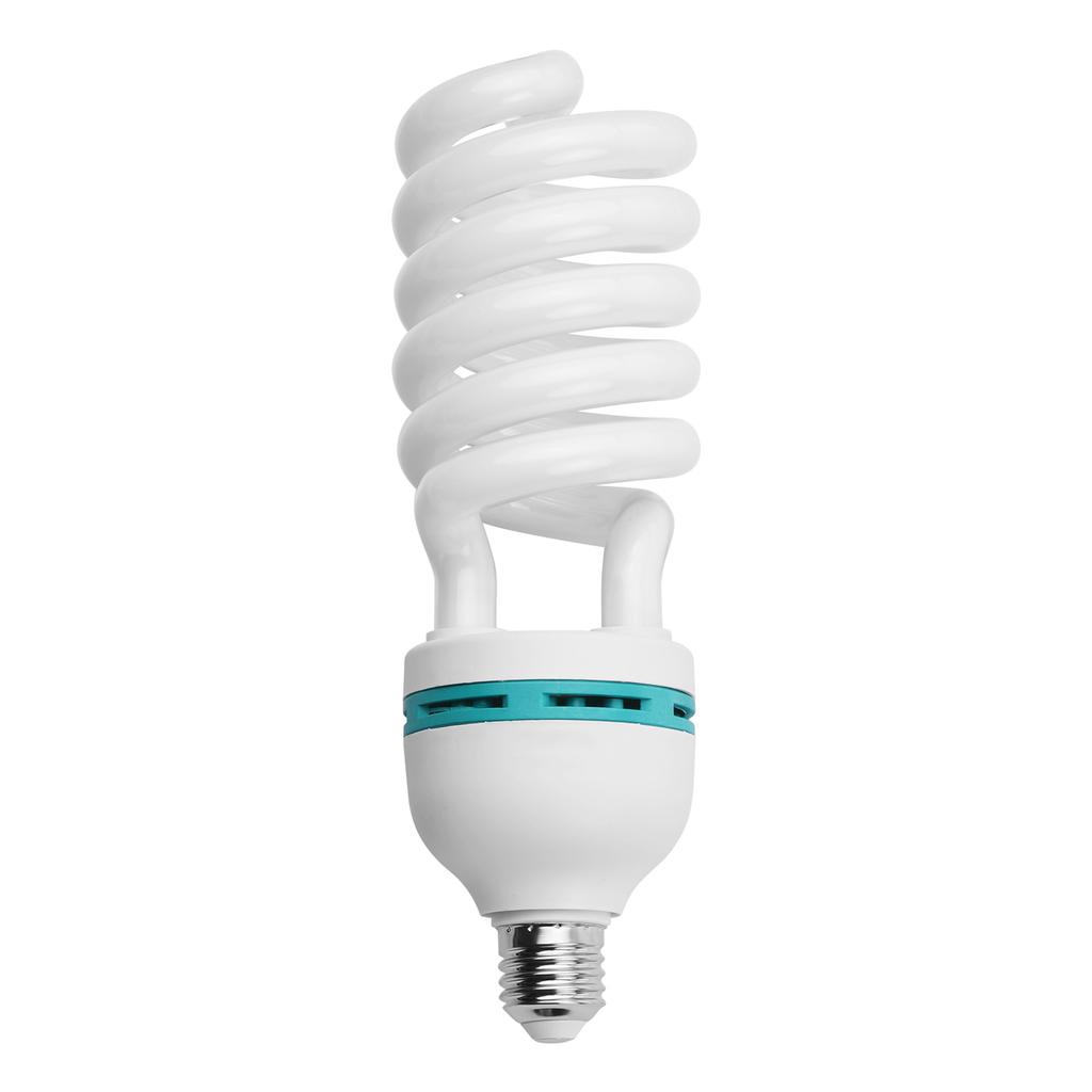 Spiral Fluorescent Light Bulb 135W 5500K Daylight E27 Socket Energy Saving for Studio Photography