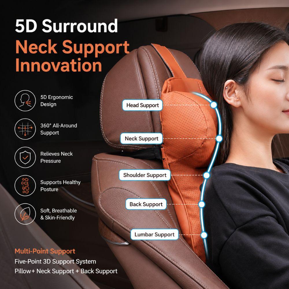 Universal Car Seat Shoulder Pillow Adjustable Car Headrest Car Neck Support Headrest Four Seasons