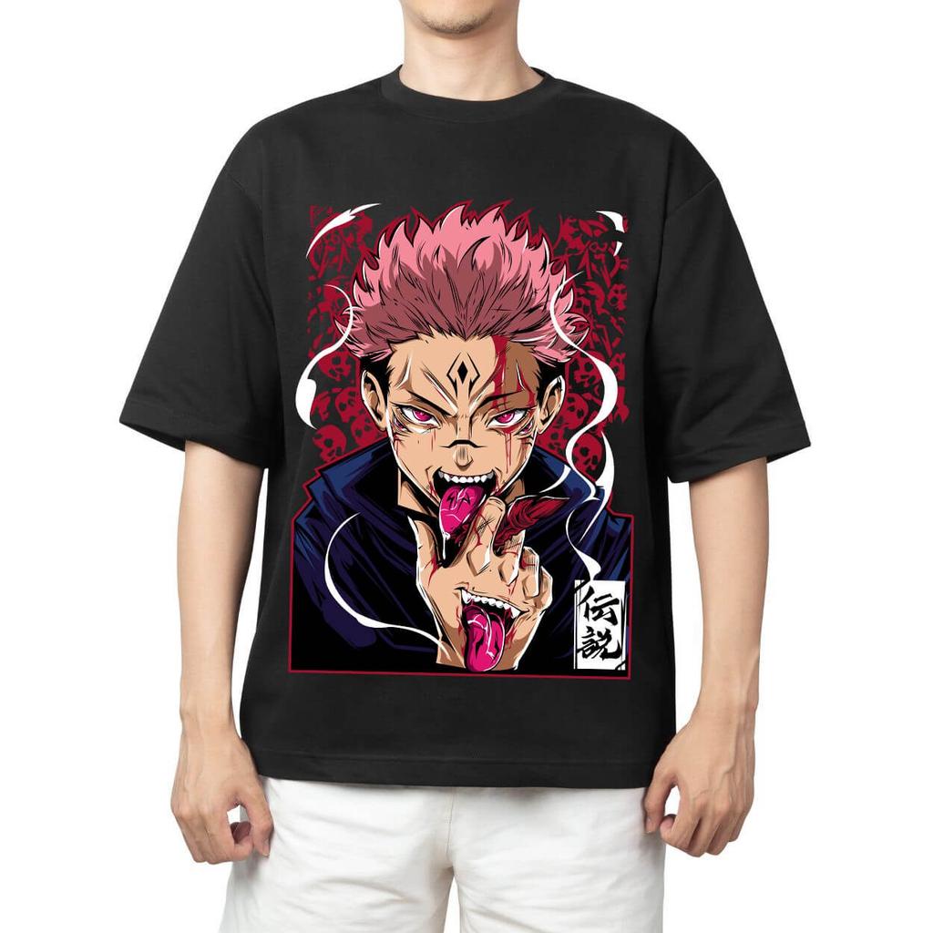 Jujutsu Kaisen Сатору Годжо Техника Полый Фиолетовый Аниме Принт Футболка Мужская 2026 Лето Повседневная Уличная Одежда Хлопковые Футболки Оверсайз