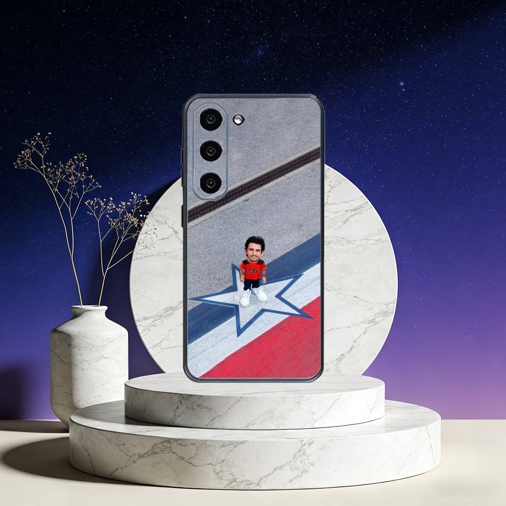 55 Chili C-Carlos S-Sainz Чехол для телефона Samsung Galaxy A73, A72, A71, A70, A53, A52, A51, Другие Мягкий Черный Чехол