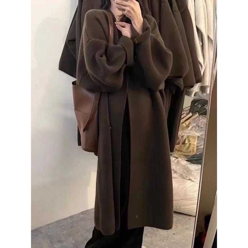 Осенне-зимний женский свитер, длинный свитер премиум-класса Sense, свободный дизайн, нишевая ветровка для ленивых, кардиган, куртка, топы