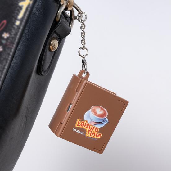 Мини 3D складная книга брелок Поппинг Миниатюрный мир подвесное украшение Крошечная кофейня Great Wall