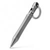 TIMULTI Titanium Ballpoint Pen Luxury Men Keychain Type EDC Short Ballpoint Pen Mini Ballpoint Pen Bolt Action (Gray) (1 Pen88mm + 1 Refill)
