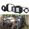 Black 1.5"-2" UTV Rear View Side Mirrors W/ LED Light for Can Am Maverick X3 for Polaris Rzr S 800 900 1000 Xp for Arctic Cat