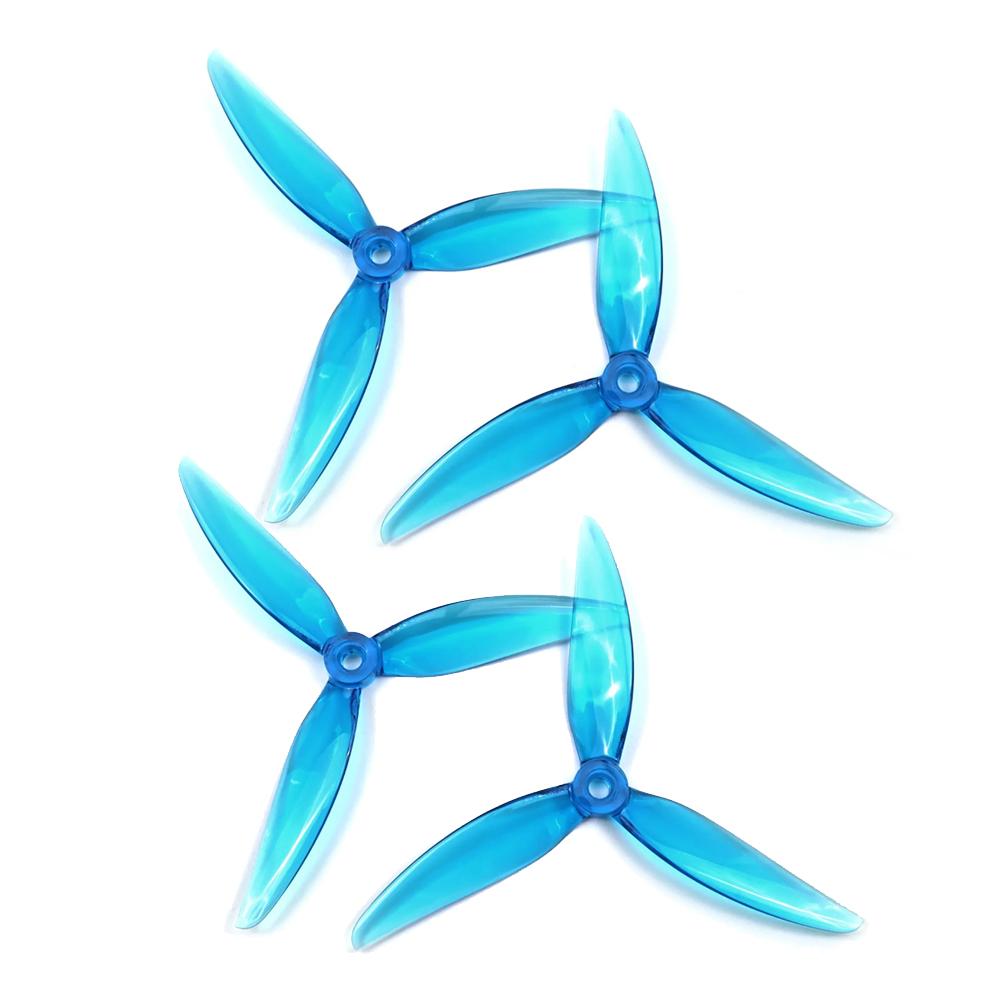 2Pairs HQProp FlowerPig R29.5 5.1Inch Poly Carbonate 3-blades Propeller 5mm Shaft for FPV Racing Drones