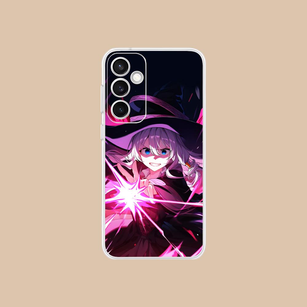 Чехол для мобильного телефона Wandering Witch Elaina, прозрачный, для Samsung Galaxy S25 S24 S23 S22 S21Plus FE Ultra, цветной
