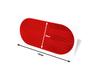 Reflector - oval sticker, red 4 pcs