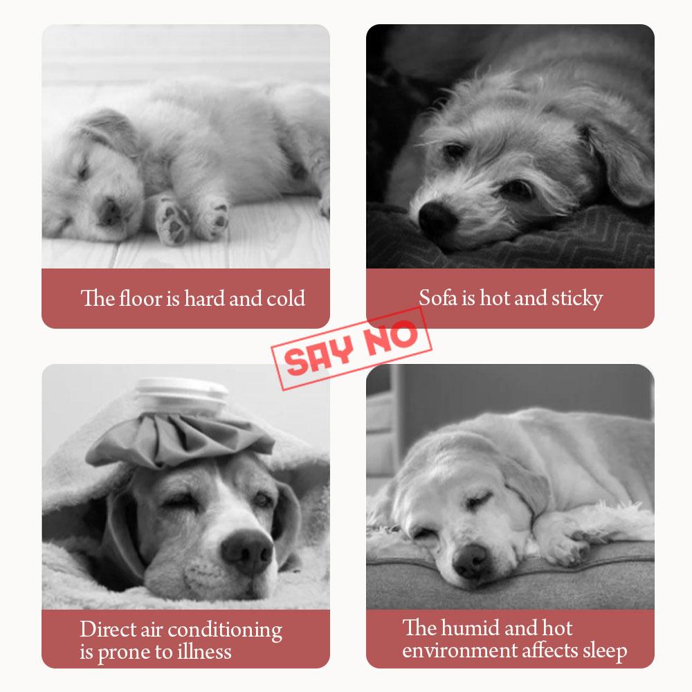 Летний дышащий коврик для собаки, подушка, охлаждающая подстилка для питомца, одеяло-чехол, мягкая, моющаяся кровать для собак и кошек, диван для маленьких и средних собак, мопс