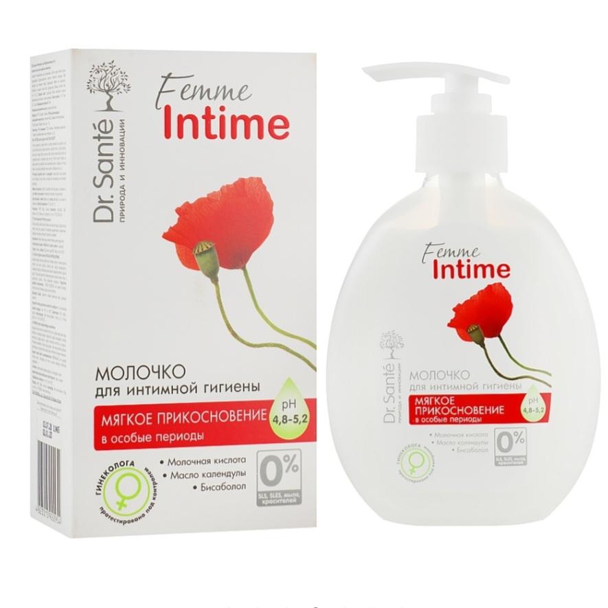 Женский интимный гигиенический молочко "Нежное прикосновение" Dr. Sante Femme Intime 230мл.
