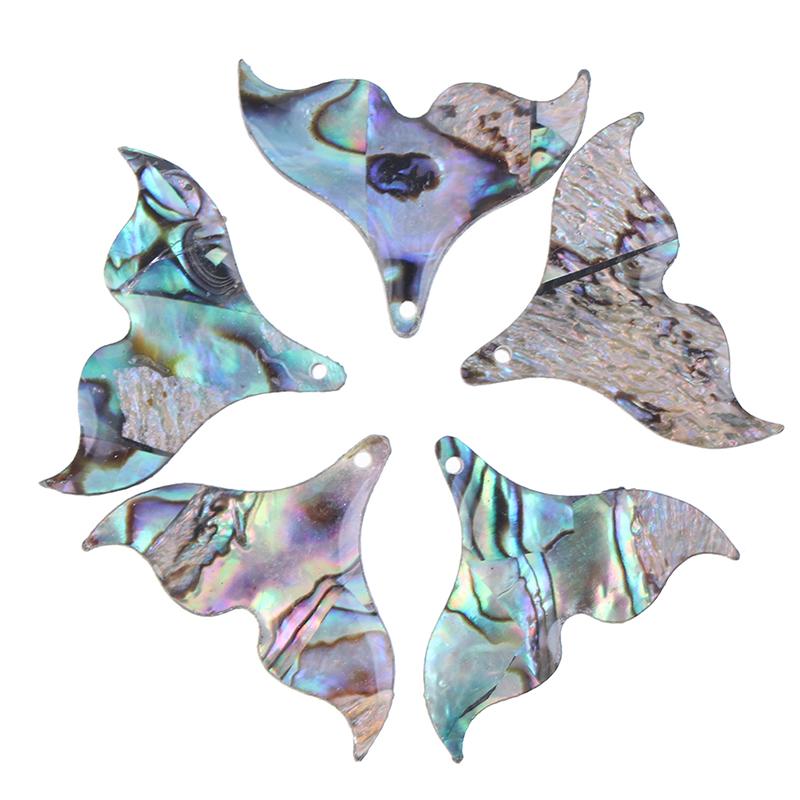 5шт ракушка рыбий хвост подвески Очарование перламутровая ракушка для изготовления ювелирных изделий своими руками