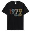 Graphic Streetwear Birthday Gifts Summer Style Cotton T-shirt Men Clothing Novelty Vintage Made In 1979 Fitness Tshirt Tees