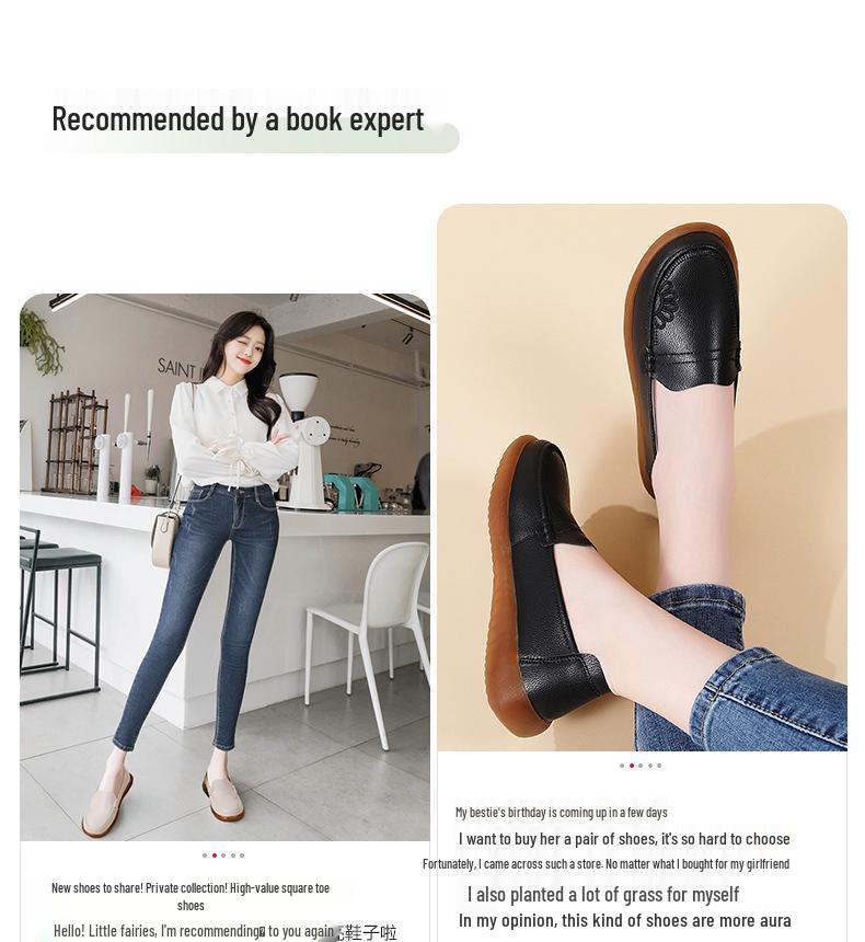 Женская осенняя обувь 2025 года, модные слипоны с нескользящей подошвой для мам, размеры 35-41