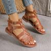 Women Sandal Beach Open Toe Fashion Buckle Narrow Band Designer Anti-Slip Flat Bottom Zapatos De Mujer Summer New Selling Sandal