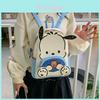 Pochacco Cute Cartoon Backpack With Zipper Closure And Nylon Interior For Girls Day Out