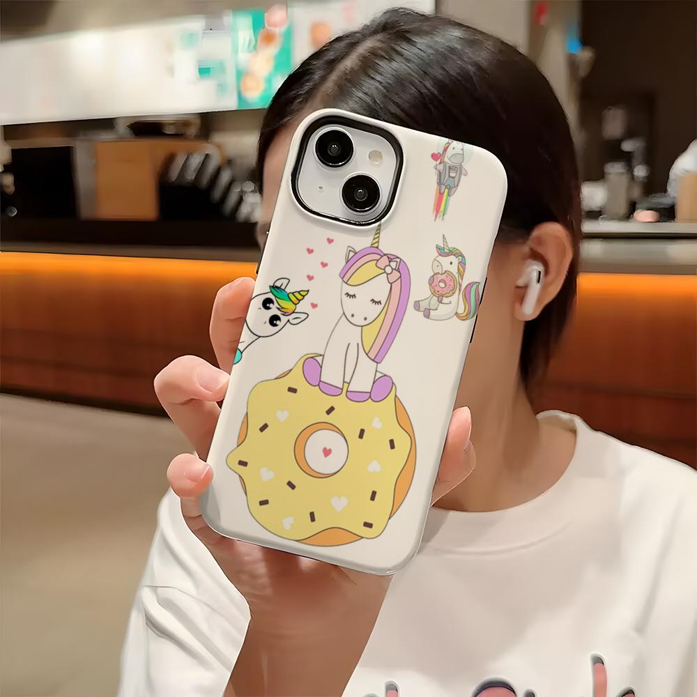 Cute H-Hippos Phone Case For Iphone 16 Pro Max 15 13 14 12 11 14 Pro Max 15 Pro Max Two-in-one Cover