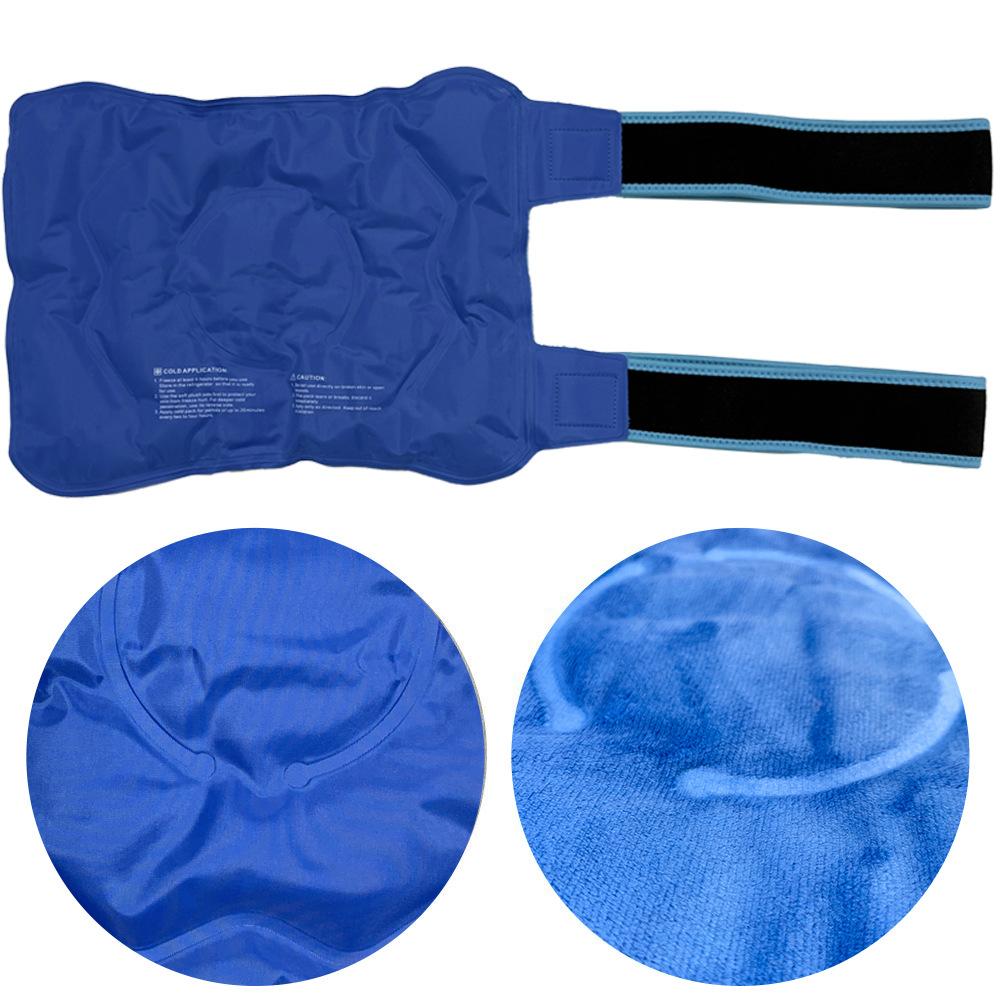 Reusable Gel Pack with Straps Knee Joint Hand Cold Hot Therapy Relief Pain Portable Home Use less