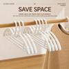 Wide Shoulder Clothes Hangers 10 Pack Non Slip Mark Free with Short Neck for Suit Shirts Coats Home Wardrobe Closet