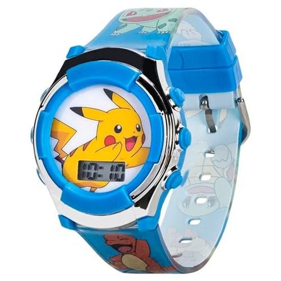 Детские кварцевые часы Pokemon пластиковый ремешок 16 синие наручные часы.