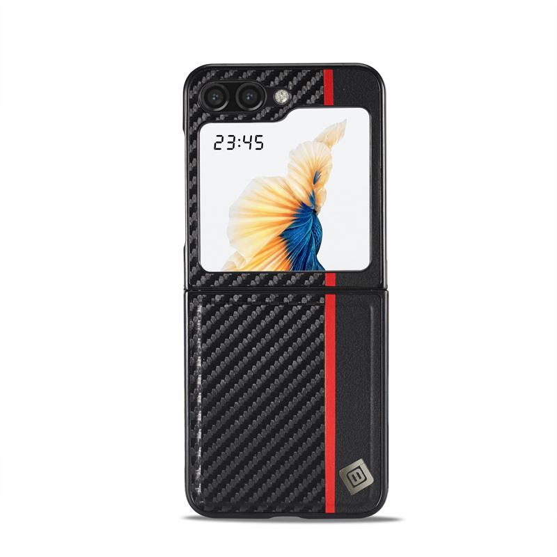 Чехол для Samsung Z Flip 6, ультратонкий кожаный чехол из углеродного волокна для Samsung Z Flip 5 4 3 6 Z Fold 6 5 4 3 5G, противоударный чехол