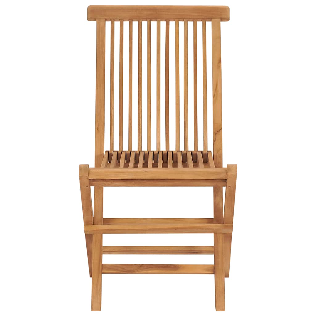vidaXL Klappstühle, 6 Stück, Massivholz Teakholz