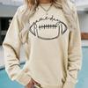 Autumn&Spring Clothing Hand Drawn Rugby Print Sweater Tops for Women Round Neck Long Sleeve
